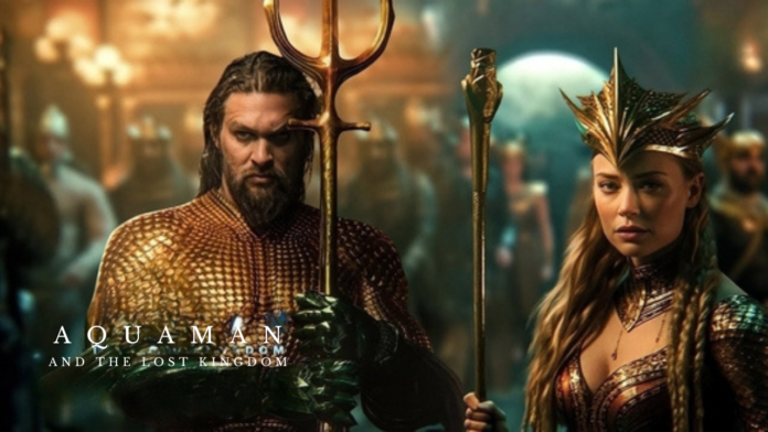 Image of Aquaman and Mera from movie Aquaman and the Lost Kingdom.