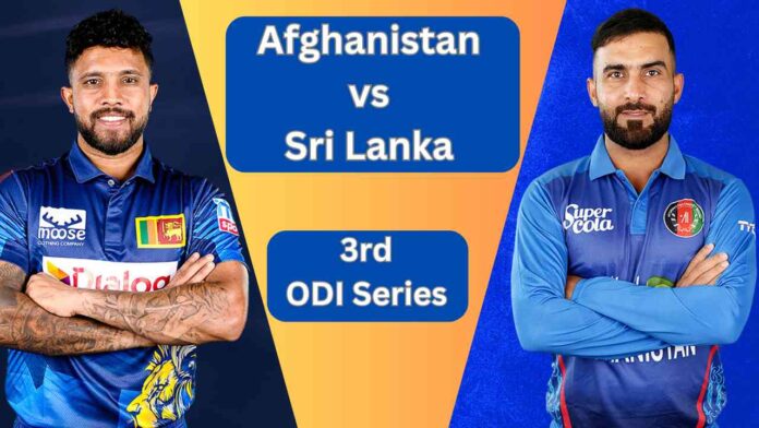 Afghanistan and Sri Lankan cricket captains standing side by side, Afghanistan vs Sri Lanka.