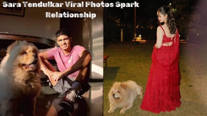 Sara Tendulkar and Shubman Gill with their respective dogs